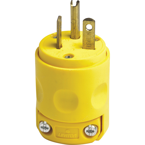 Grounding Plug, Plastic, 20 A, 250 V Industrial Sales