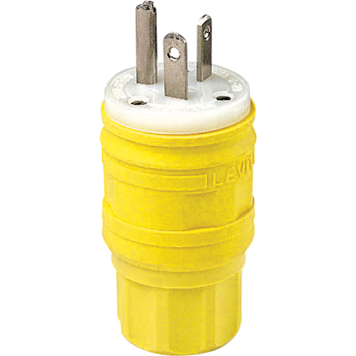 Wetguard Watertight Straight Blade Plug, Plastic, 20 A, 250 V Industrial Sales