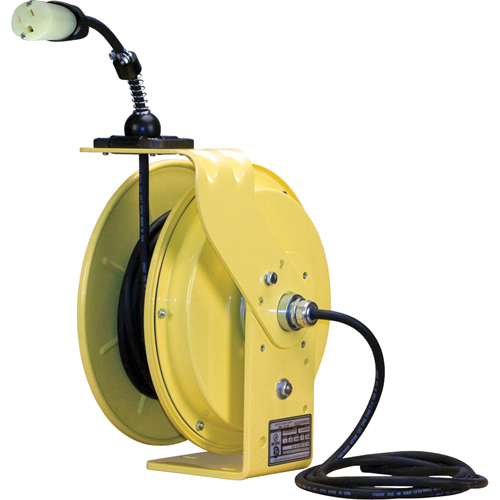LE9000 Series Heavy-Duty Cord Reels, 30', SJOW, 14/3 Gauge, 15 A Industrial Sales