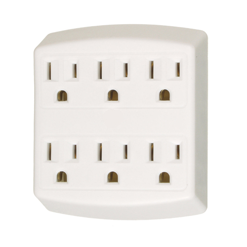 Adaptors, 6 Outlet(s), 15 Amps, 1875 W, 125 Industrial Sales