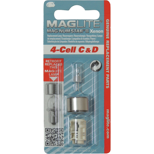 Ampoule de rechange pour lampe de poche &agrave; 4 piles C & D Industrial Sales