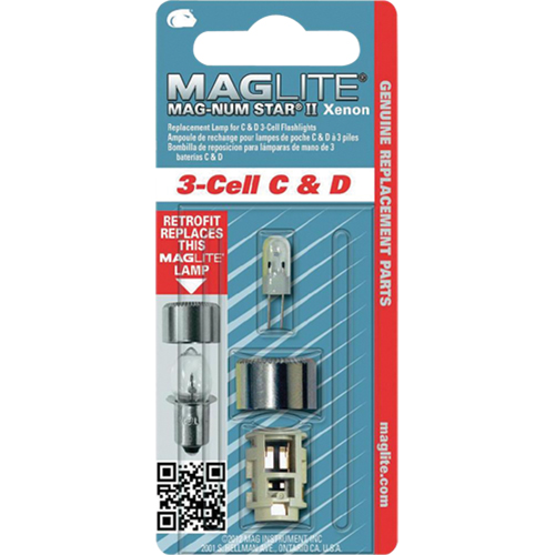 Ampoule de rechange pour lampe de poche &agrave; 3 piles C & D Industrial Sales