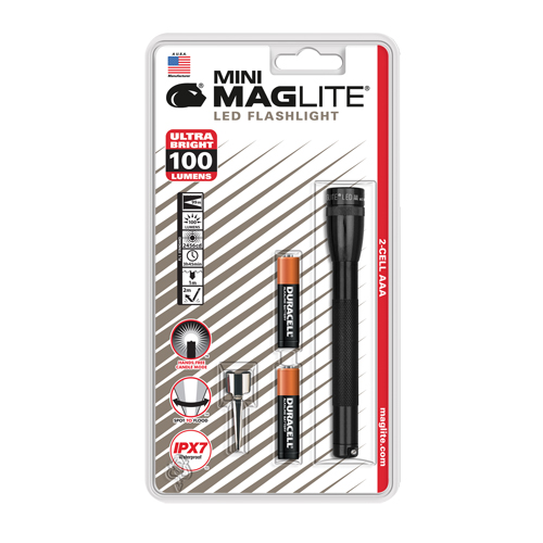 Mini&reg; Flashlights, LED, 100 Lumens, AAA Batteries Industrial Sales