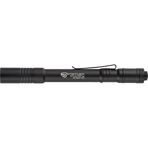 Lampe stylo USB Stylus Pro, DEL, 350 lumens, Corps en Aluminium, piles Rechargeable, Compris Industrial Sales