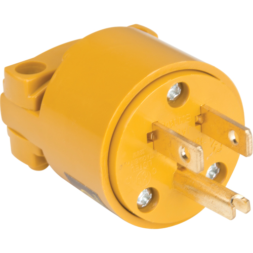 PVC Grounding Plug, Plastic, 15 A, 125 V Industrial Sales