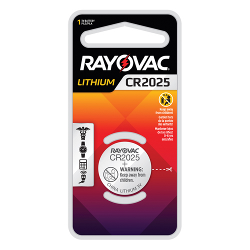 CR2025 Lithium Coin Cell Battery, 3 V Industrial Sales