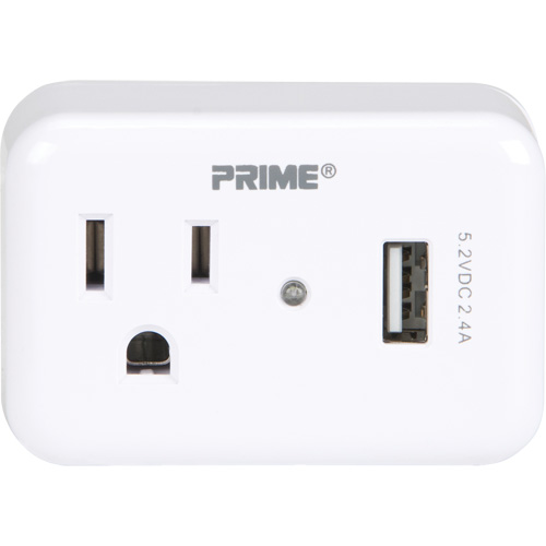 Chargeur USB Prime avec protection contre la surtension Industrial Sales