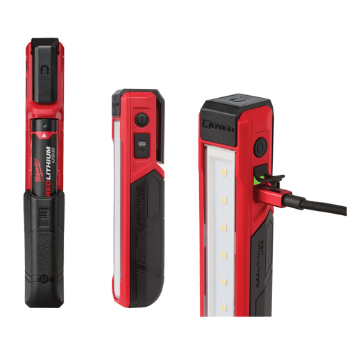 Projecteur de poche USB Rover, DEL, 445 lumens, 2 hres de fonctionnement, Bloc-pile Rechargeable, Plastique Industrial Sales