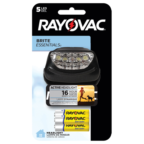 Brite Essentials Headlight, LED, 14 Lumens, 16 Hrs. Run Time, AAA Batteries Industrial Sales