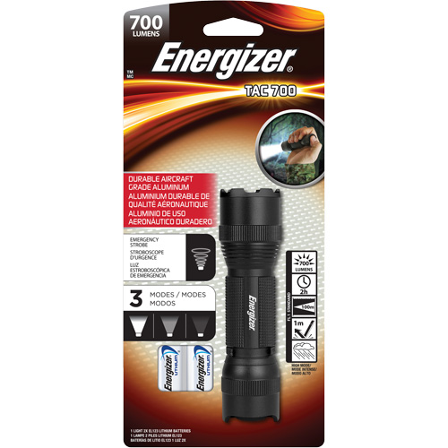 Lampe de poche TAC 700, DEL, 700 lumens, Piles CR123 Industrial Sales