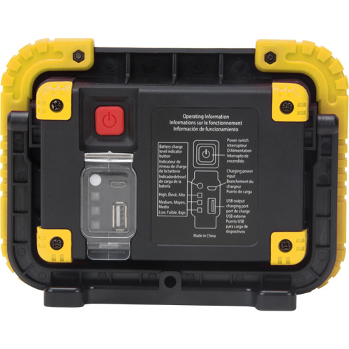 Lampe de travail portative, DEL, 10 W, 1000 lumens, Boîtier en Plastique Industrial Sales