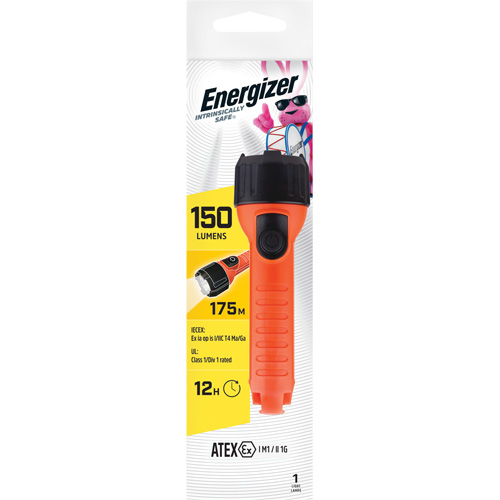 Lampe de poche portative Intrinsically Safe, DEL, 150 lumens, Piles AA Industrial Sales