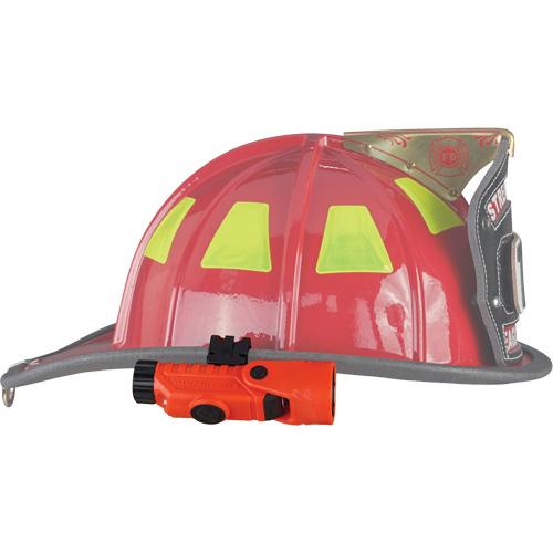 Vantage&reg; 180 X Multi-Fuel Helmet/Right Angle Flashlight, LED, Rechargeable/CR123A Batteries, Nylon Polymer Industrial Sales