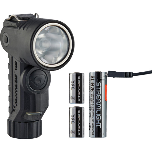 Lame de poche &agrave; alimentation multiple &agrave; angle droit pour casque Vantage 180 X, DEL, Piles Rechargeable/CR123A, Polym&egrave;re de nylon Industrial Sales