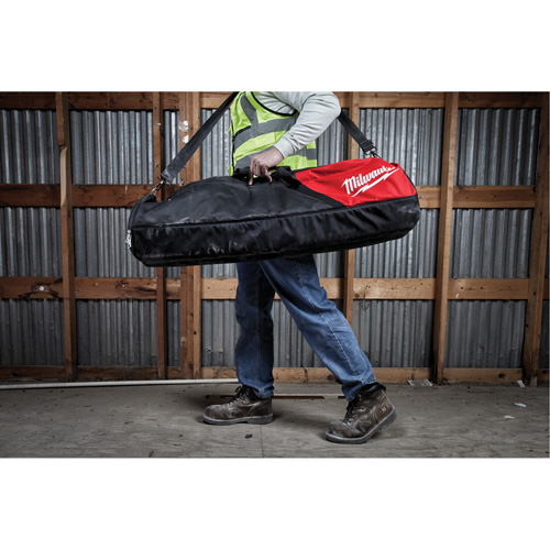 M18 Rocket Tower Light Carry Bag, Ballistic Nylon, 1 Pockets, Black/Red Industrial Sales