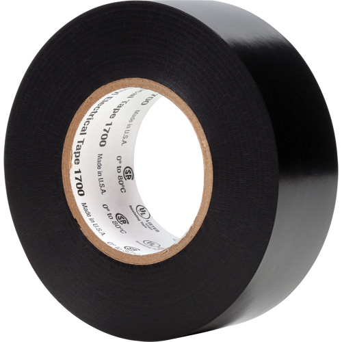 Temflex Vinyl Electrical Tape 1700, 25.4 mm (1") x 20.1 m (66'), Black, 7 mils Industrial Sales