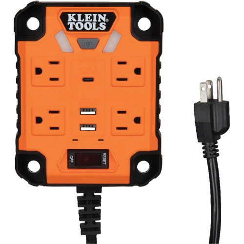 Powerbox 1 Magnetic Power Strip, 4 Outlet(s), 5', 120 V Industrial Sales