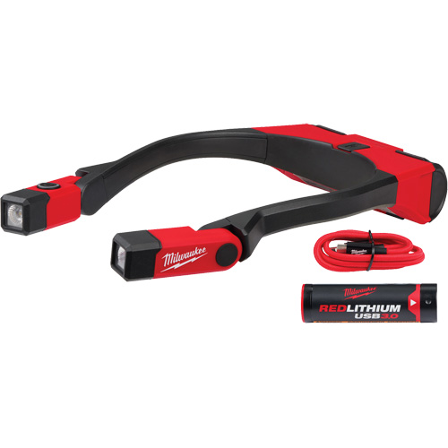 Lampe de travail USB Redlithium 400L, Lampe tour de cou, Rechargeable, 400 lumens Industrial Sales