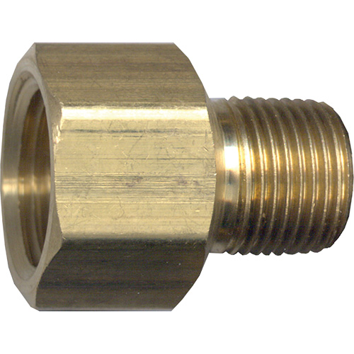 Pipe Adapter, FPT x NPT, 1/2" x 3/8" Dia., Brass Industrial Sales