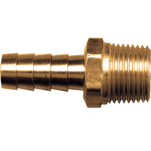 Hose Male Barb Pipe Coupler, Brass, 1/2" Industrial Sales