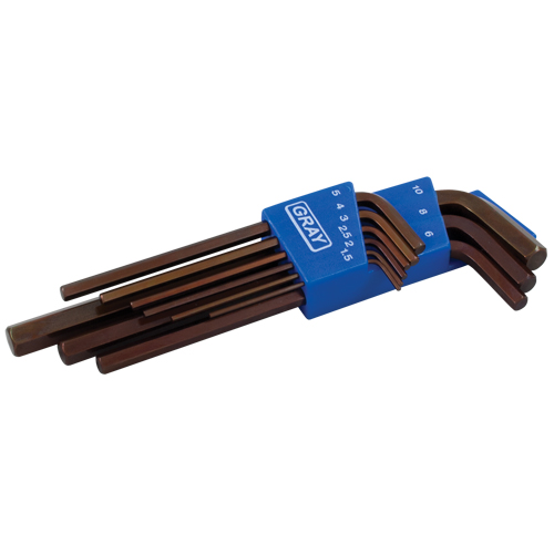 Long Arm Hex Key Set, 9 Pcs., Metric Industrial Sales
