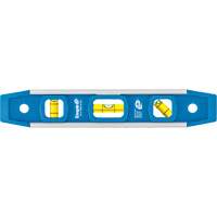 Torpedo Level, 9" L, Aluminum, 3 Vials, Magnetic Industrial Sales