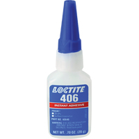 Prism 406 Instant Adhesive, Clear, Bottle, 0.7 fl. oz. Industrial Sales