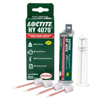 Adh&eacute;sif hybride pour r&eacute;parations structurales HY 4070, Deux composants, Cartouche double, 11 g, Blanc cass&eacute; Industrial Sales