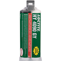 Adh&eacute;sif hybride pour r&eacute;parations structurales HY 4090 GY, Deux composants, Cartouche double, 50 g, Gris Industrial Sales