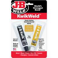 Colle &eacute;poxyde KwikWeld, Deux composants, Tube, 2 oz, Gris Industrial Sales