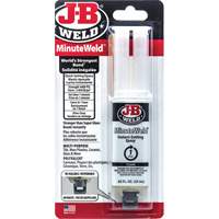 Adh&eacute;sif MinuteWeld, 25 ml, Seringue, Deux composants, Transparent Industrial Sales