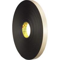 Ruban double face en mousse, 66 m (216') lo x 12,7 mm (1/2") la, 31 mils, Poly&eacute;thyl&egrave;ne Industrial Sales