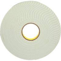 Double-Coated Foam Tape, 33 m (108') L x 25.4 mm (1") W, 62 mils, Urethane Industrial Sales