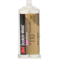 Adh&eacute;sif Scotch-Weld, 1,64 liq. oz., Cartouche double, Deux composants, Transparent Industrial Sales