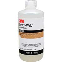 Scotch-Weld Instant Adhesive CA100, Off-White, Bottle, 1 lbs. Industrial Sales