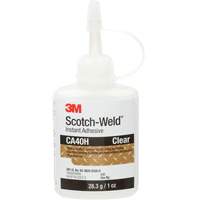 Instant Adhesive, 1 oz., Bottle, Clear Industrial Sales