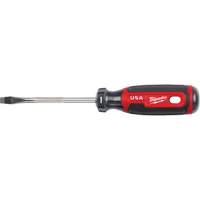 Tournevis &agrave; fente, Tige de 1/4", Ronde, 211 mm lo, Prise en Coussin&eacute;e Industrial Sales