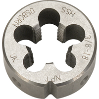 Pipe Die, 1/8"-27 Thread, High Speed Steel Industrial Sales