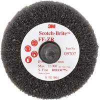 Brosse &agrave; lamelles pour la coupe et le polissage Scotch-Brite, Oxyde d'aluminium, Grain Fin, 2" x 1" x 1/4" Industrial Sales