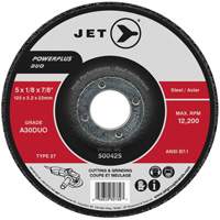 Powerplus DUO Cutting/Grinding Wheel, 4-1/2" x 1/8", 7/8" Arbor, Type 27, A30DUO Grit Industrial Sales