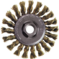 High Speed Small Grinder Knot Wire Wheel Brush, 5" Dia., 0.02" Fill, 5/8"-11 Arbor, Steel Industrial Sales
