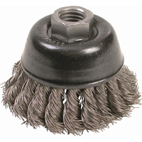 Knot Wire Cup Brushes - High Speed Small Grinder, 2-3/4" Dia. x 5/8"-11 Arbor Industrial Sales