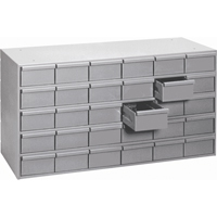 Casiers &agrave; tiroirs industriels, 30 tiroirs, 33-3/4" la x 11-3/4" p x 21-1/8" h, Gris Industrial Sales