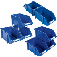 Stack & Hang Bin, 7-7/8" W x 7" H x 17-11/16" D, Red Industrial Sales