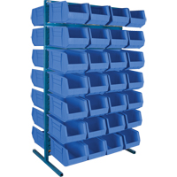 Double-Sided Stationary Bin Rack, 36" W x 24" D x 61" H, 56 Bins Industrial Sales