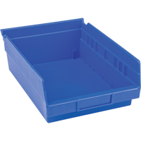 Bacs pour tablette en plastique, 8-3/8" la x 4" H x 11-5/8" p, Bleu, Capacit&eacute; 15 lb Industrial Sales