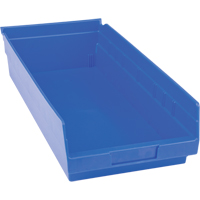 Bacs pour tablette en plastique, 8-3/8" la x 4" H x 17-7/8" p, Bleu, Capacit&eacute; 20 lb Industrial Sales