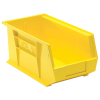 Ultra Stack & Hang Bin, 8-1/4" W x 7" H x 14-3/4" D, Yellow Industrial Sales