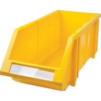 Stack & Hang Bin, 7-7/8" W x 7" H x 17-11/16" D, Yellow Industrial Sales