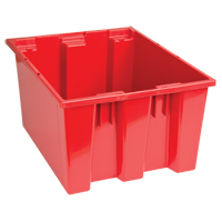 Contenants Stack & Nest, 10" x 19,5" x 15,5", Rouge Industrial Sales